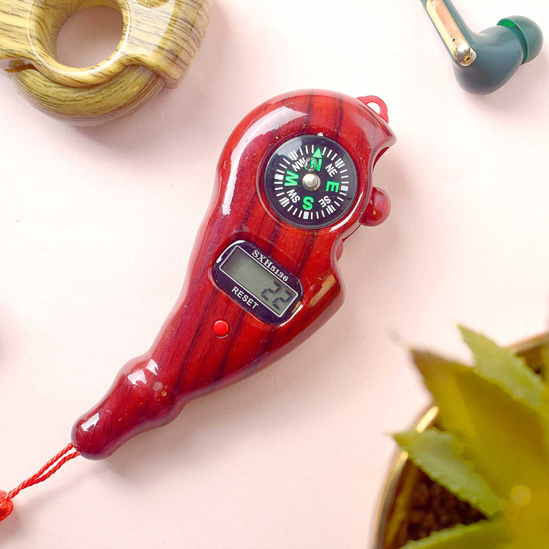 Digital Counter Tasbih & Compass (Assorted Color)