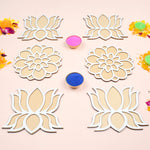 DIY Decor Stencils: Set of 6 Rangoli (6 inches)