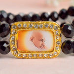 Black & Grey Triple Layer Guruji Swaroop Bracelet