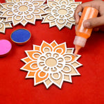 6-Inch Reusable Rangoli Stencil Set of 6 for Festive Decor