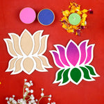 6-Piece Rangoli Stencil Set: Decor DIY Craft for Floors and Tables