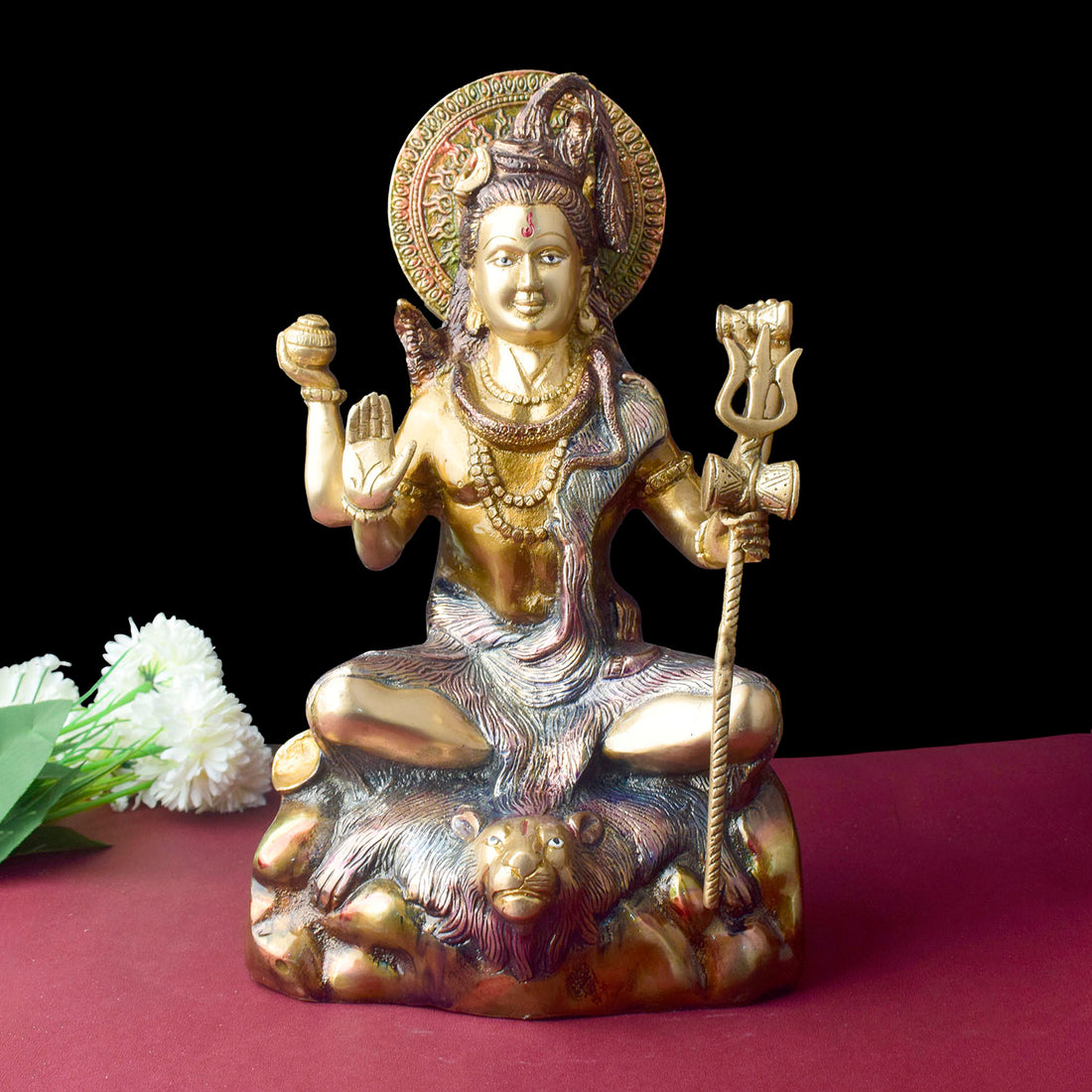 13.5 Inch Elegant Lord Shiva Sculpture