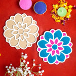 6-Inch Reusable Rangoli Stencils for DIY Decor: Perfect for Navratri and Pongal