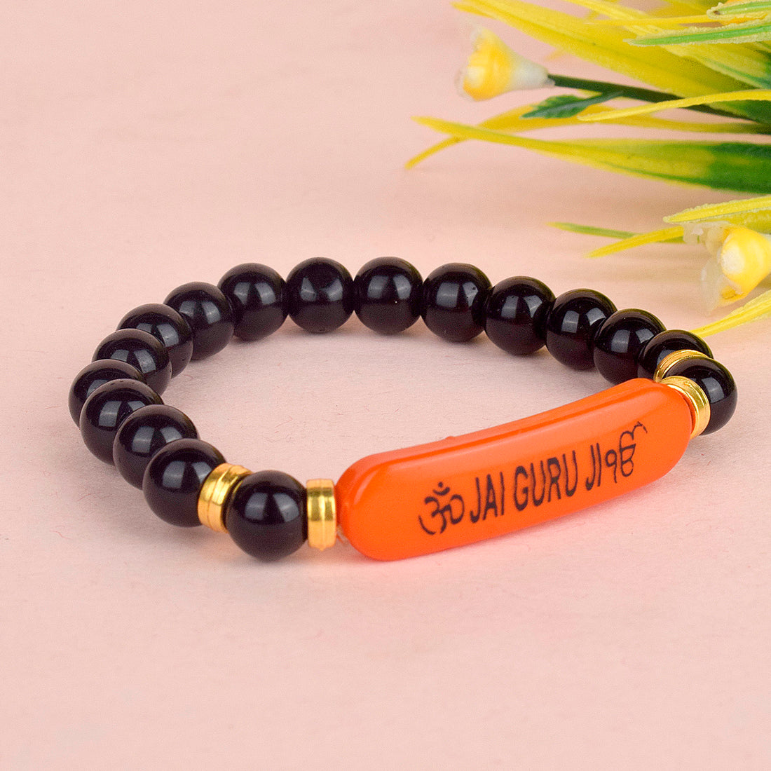 Jai Guru Ji Round Pearl Bracelet, Handmade Bracelets for Men and Women