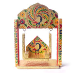 Meenakari Peacock Jhula for Laddu Gopal – Small Size