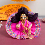 Enchanting Multicolour Laddu Gopal Dress with Golden Border