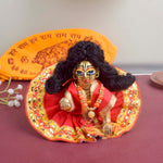 Enchanting Multicolour Laddu Gopal Dress with Golden Border