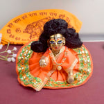 Enchanting Multicolour Laddu Gopal Dress with Golden Border