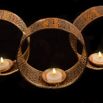 Nooriyat Decorative Round Metal Tea Light Candle Holder