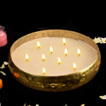 Decorative Brass Scented Candle Urli for Elegant Indian Decor
