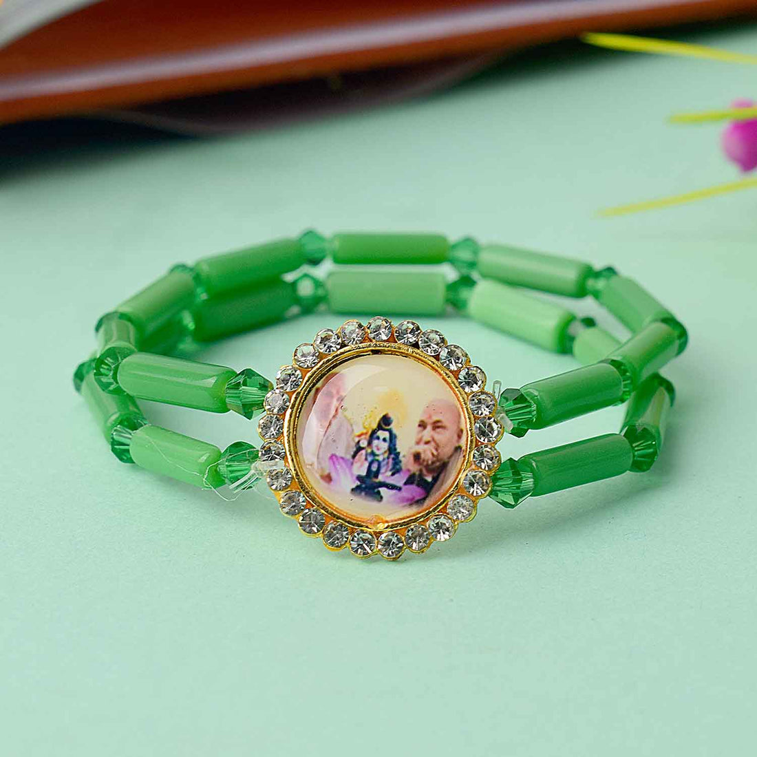 Vibrant Long Beads – Guruji Swaroop Bracelet (Assorted)