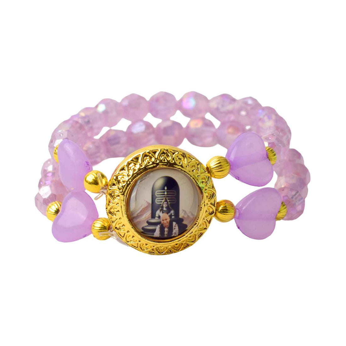 Charming Guruji Swaroop Bracelet (Assorted) – Round & Heart Beads