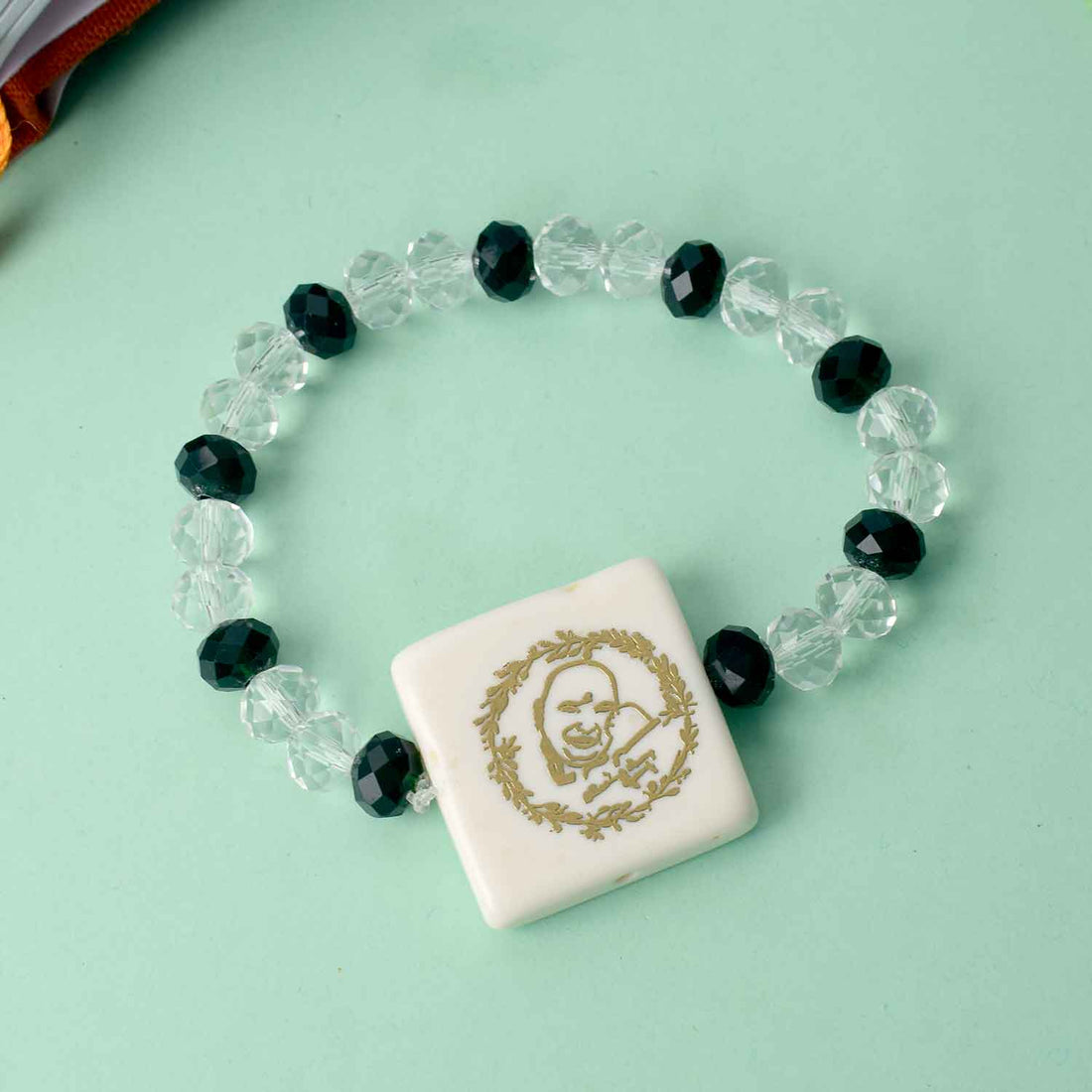Elegant Clear & Coloured Beads (Assorted) – Guruji Swaroop Bracelet