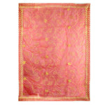 Traditional Mata Ki Chunri in red and gold, measuring 214 cm (84 inches) in length and 104 cm (41 inches) in height. This divine dupatta features an intricate golden floral vine pattern with delicate leaves and star-shaped motifs, symbolizing prosperity and devotion. The shimmering fabric is complemented by a richly designed golden border, enhancing its elegance. Ideal for pooja rituals, temple offerings, and festive celebrations.

Shop Matarani Ki Chunri, Mata Ki Chunni Online, and Big Size Chunni Online a