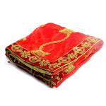 Enhance your puja rituals with this beautiful Mata Ki Chunri, featuring delicate golden embroidery. Measuring 210 cm (83 inches) in length and 100 cm (39 inches) in height, this Chunri is ideal for Navratri, Durga Puja, temple decor, and other religious ceremonies. The intricate design and fine fabric make it a meaningful addition to your devotional offerings.

🛍️ Discover authentic religious accessories at Satvik Store for all your puja and festive needs. 🌸🙏