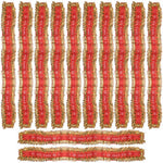 Jai Mata Di Patti Red and Gold – Set of 12 (95 cm x 6 cm)
