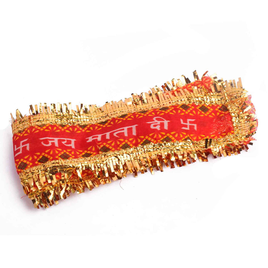 Jai Mata Di Patti Red and Gold – Set of 12 (95 cm x 6 cm)
