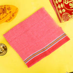 Divine Drapery - Red Cotton Gamcha for Worship
