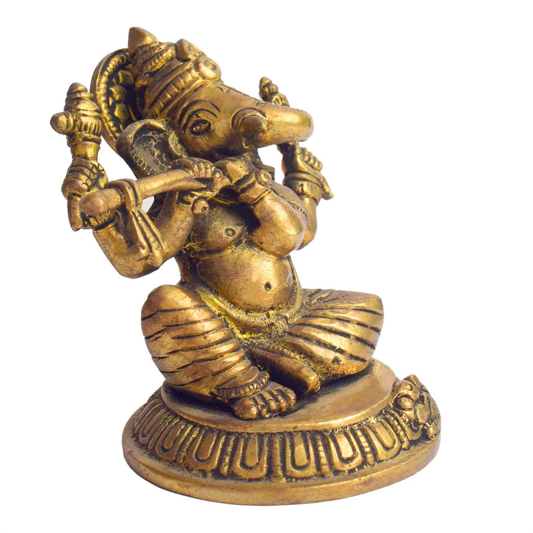 3.1 Inch Divine Ganesha with Flute Statue