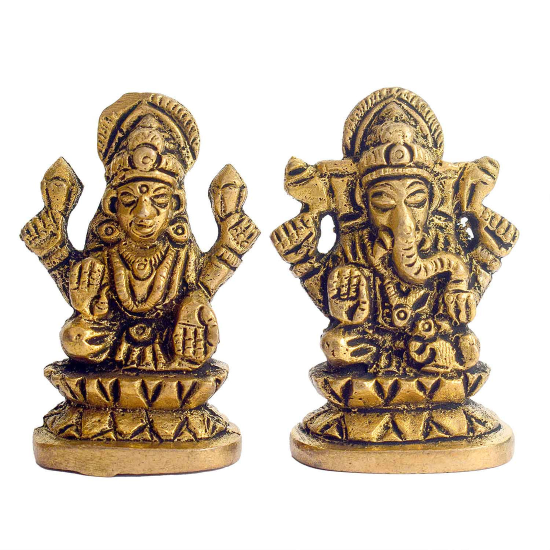 2 Inch Laxmi Ganesh Car Dashboard idol