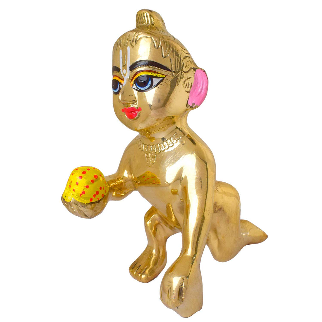 Brass Bal Gopal/Laddu Gopal Idol (Size 10)