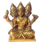 5.9 Inch Exquisite 6 Mukh Kartikey Brass Idol
