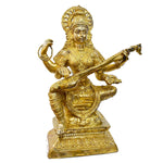 29 Inch Veena Saraswati Brass Murti – Goddess of Wisdom & Music