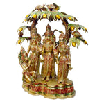 29 Inch Large Brass Ram Darbar Idol with Mango Tree