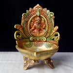 7.1 Inch Handcrafted Kamakshi Diya for Diwali & Pooja