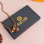 Certified 1, 6 & 7 Face Nepali Rudraksha Mala (Mukhi Kavach Silver Capping)