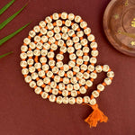 Hare Ram Hare Krishna White wooden Jaap Mala