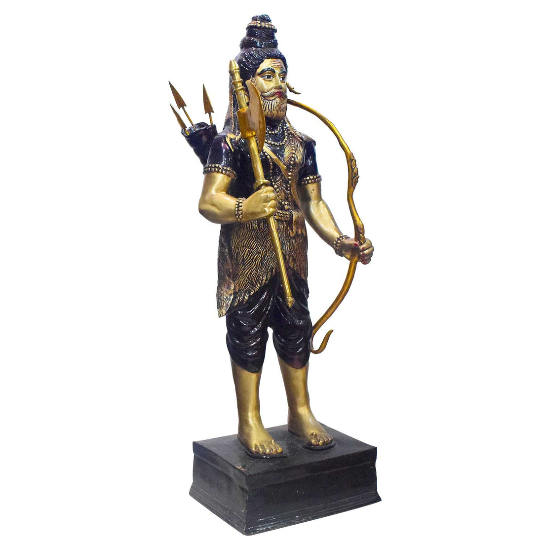 48 Inch Large Brass Lord Parashurama Statue with Bow & Axe