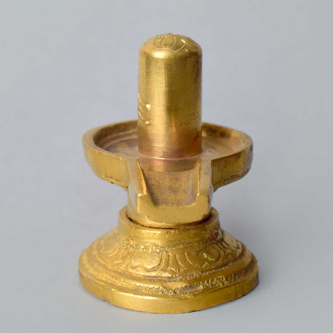 2.6 Inch Elegant Brass Shivlingam