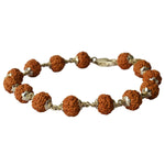 925 Silver Hallmarked 5 Mukhi Rudraksha Bracelet
