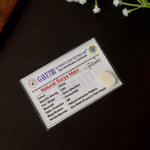 Certified Surya Mani (Machh Mani) in White Finish for Divine Radiance & Sun Energy