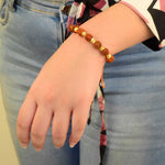 Rudraksha Bracelet with Brass Capping – Sacred Protection