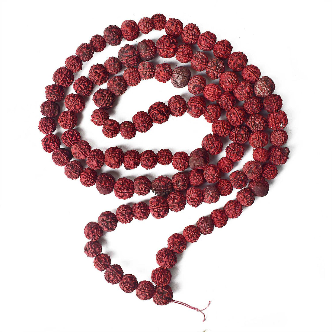 Morangi Aghori Rudraksha Kantha Mala – Sacred Red Energy Beads