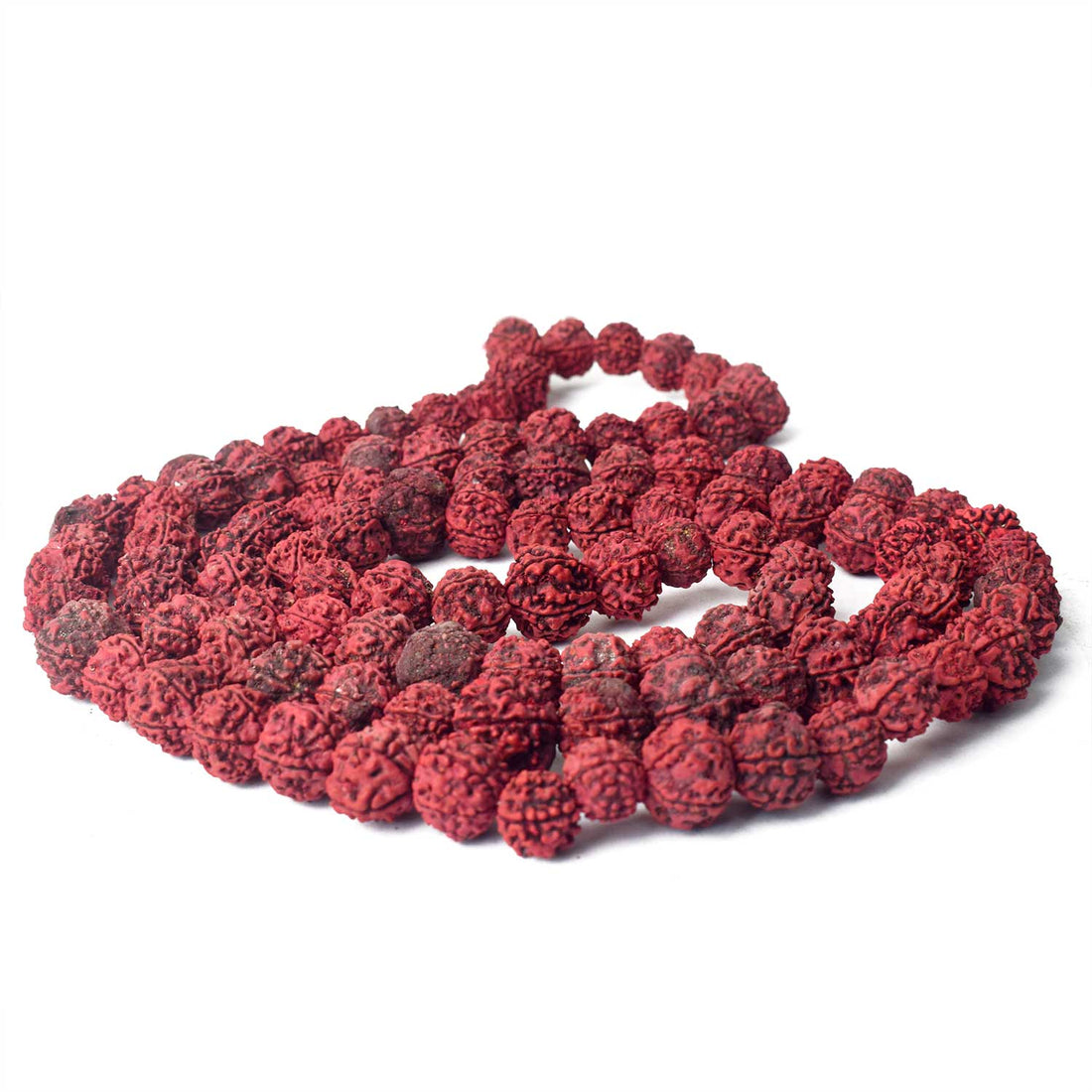 Morangi Aghori Rudraksha Kantha Mala – Sacred Red Energy Beads