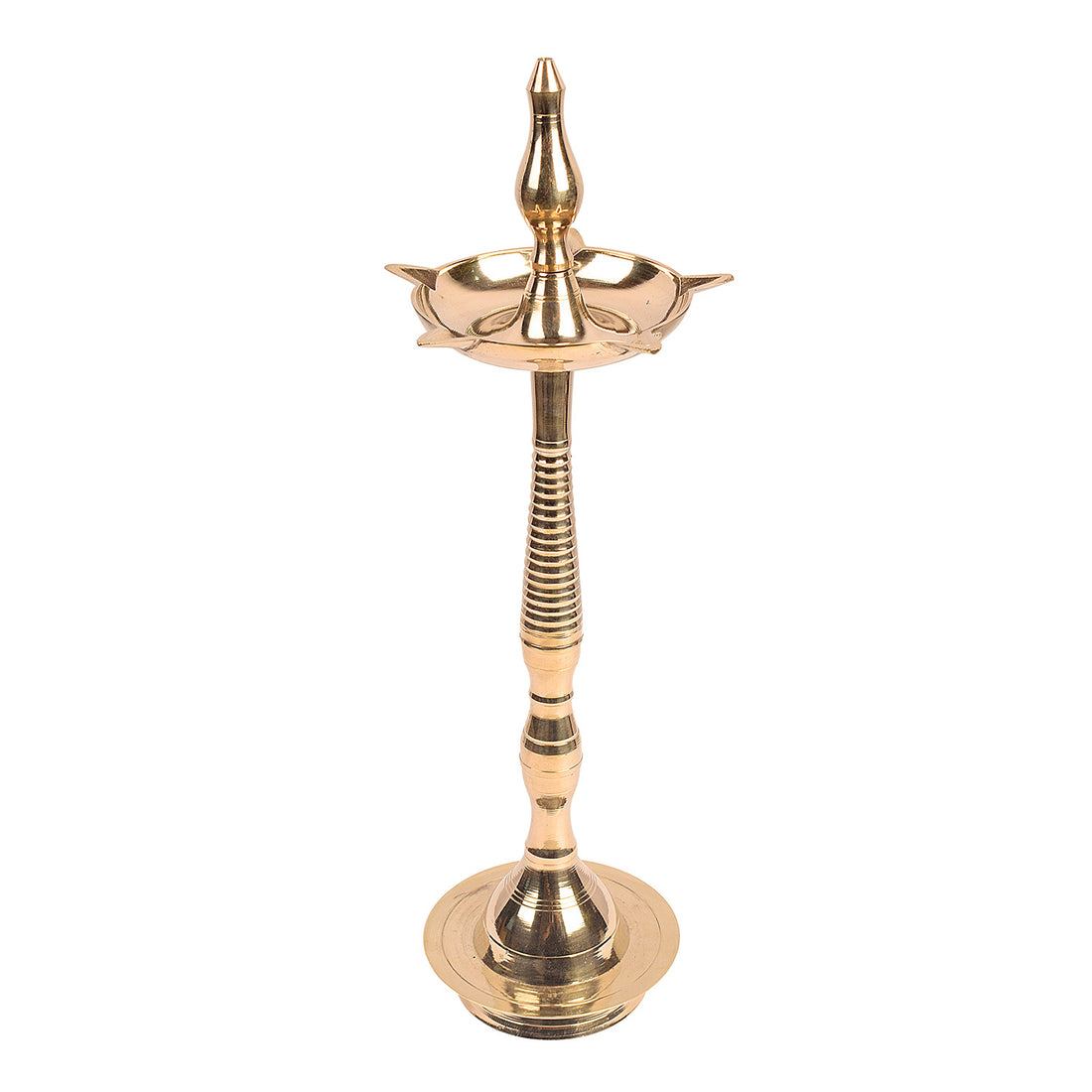 16.5 Inch Brass Kerala Diya Samai Lamp