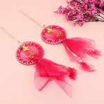 Net Fabric Shubh Labh Side Door Wall Hangings
