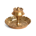 Elegant Brass Agarbatti Stick Stand with Ash Catcher