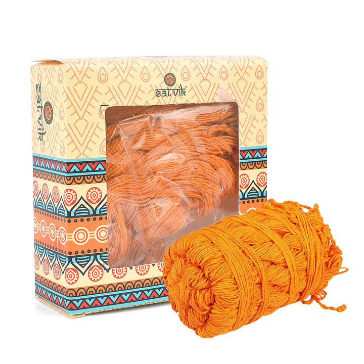 Orange Cotton Janeu Thread (Kesari Janeu) Puja Store Online Pooja Items Online Puja Samagri Pooja Store near me www.satvikstore.in