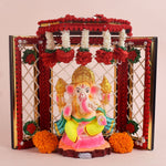 Traditional Handcrafted Deity Idol Background Phool Bangla
