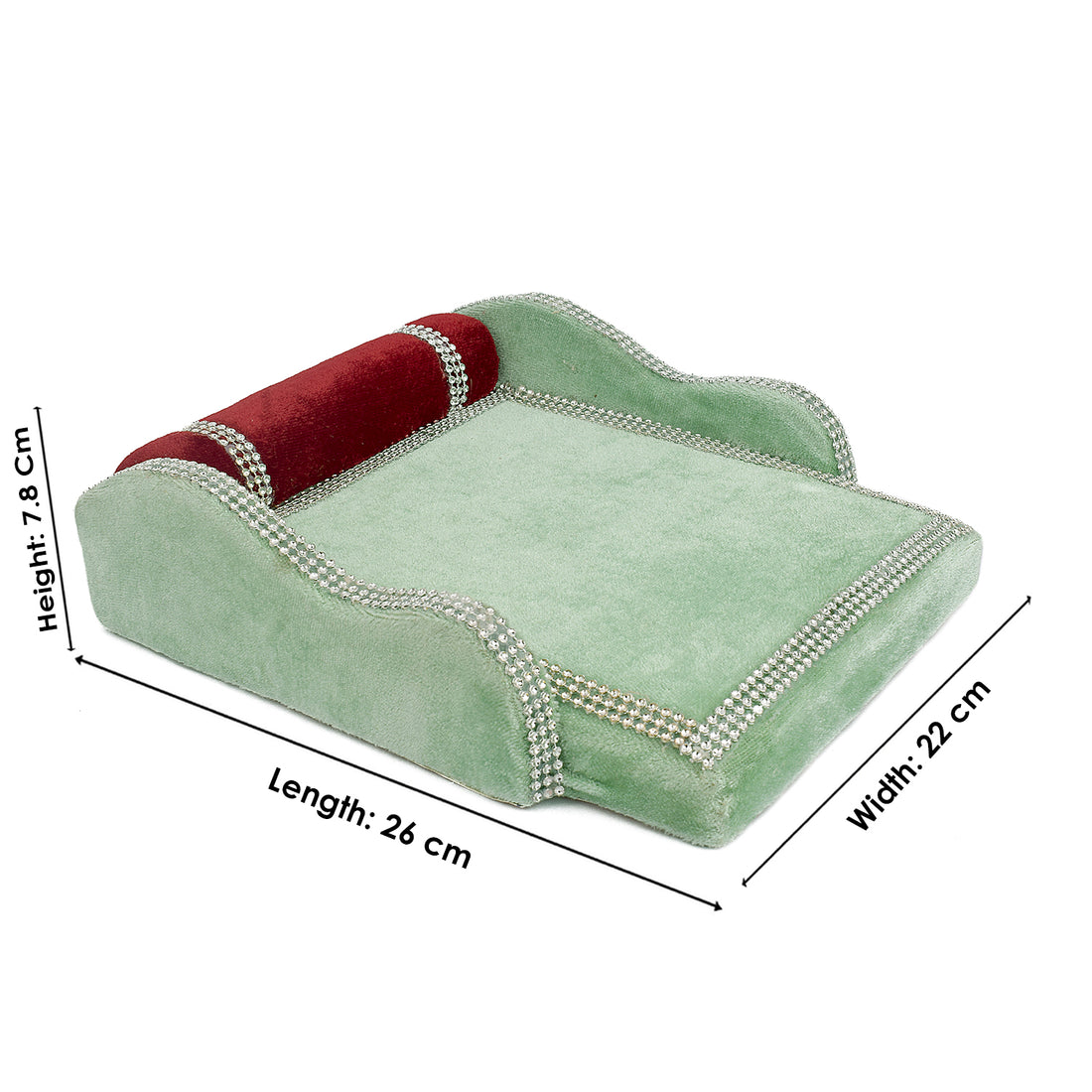 Serenading Laddu Gopal: Velvet Bed Large