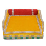 Serenading Laddu Gopal: Velvet Bed Large