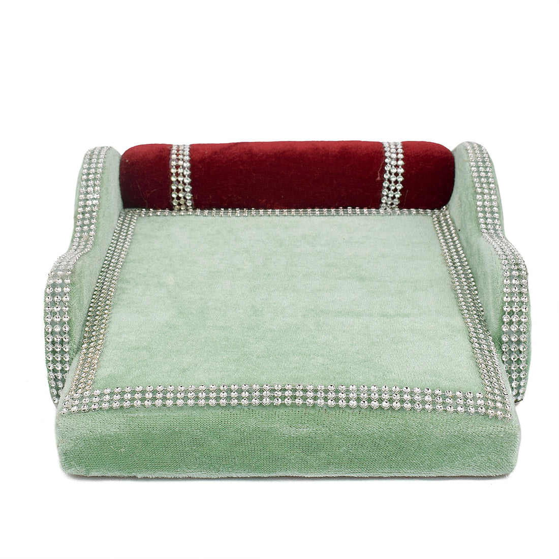 Serenading Laddu Gopal: Velvet Bed Large
