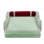 Serenading Laddu Gopal: Velvet Bed Large