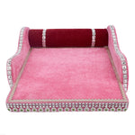 Velvet Treasures: Laddu Gopal's Cherished Bed Large