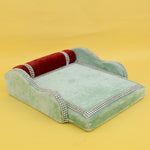 Serenading Laddu Gopal: Velvet Bed Large