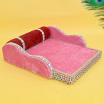 Velvet Treasures: Laddu Gopal's Cherished Bed Large